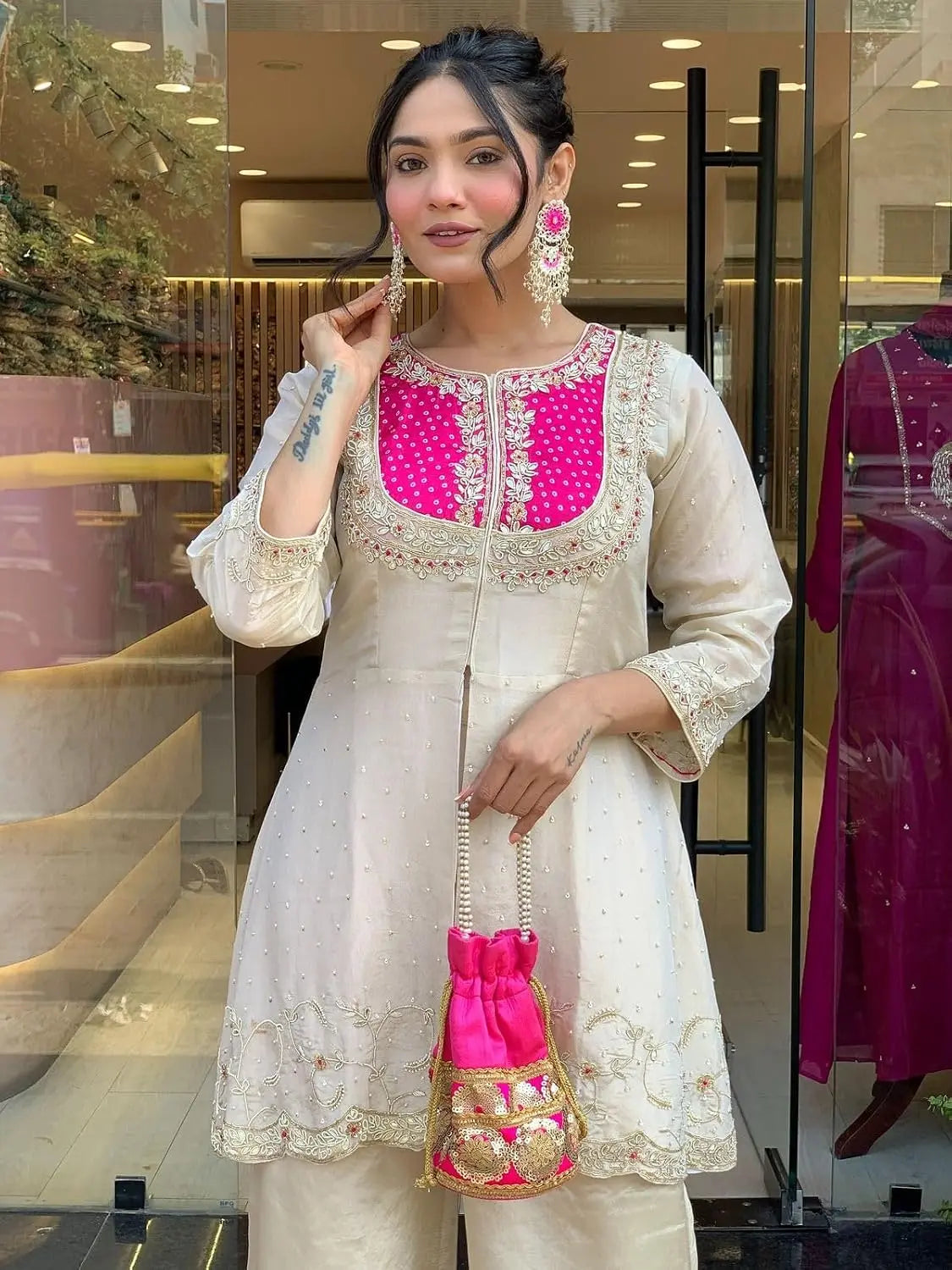 Women's A-Line Kurta Pant Set for Women's | Embroidery Summer Kurti Set | Stylish Co-Ord Suit | Look Kurta Set for Womens | Casual & Festive Ethnic Wear Desi Diva